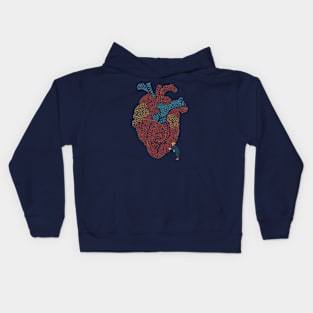 The Starry Night Heart by Tobe Fonseca Kids Hoodie